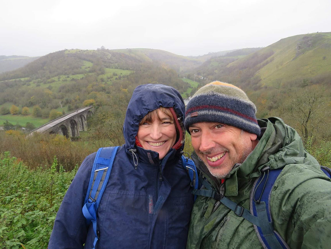 Woman and man in the Peak District