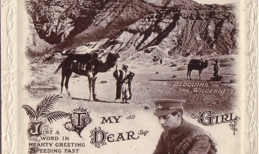Greetings from Egypt postcard from the First World War