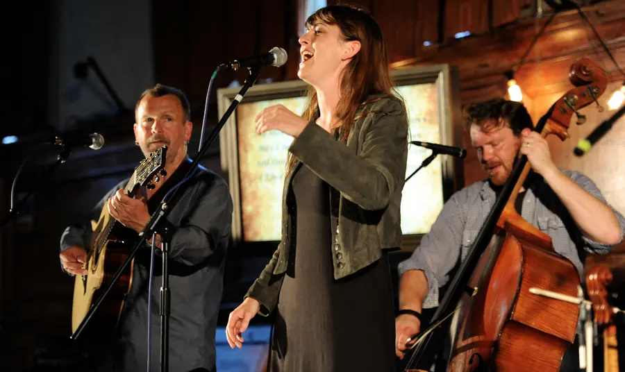 A live performance of folk music