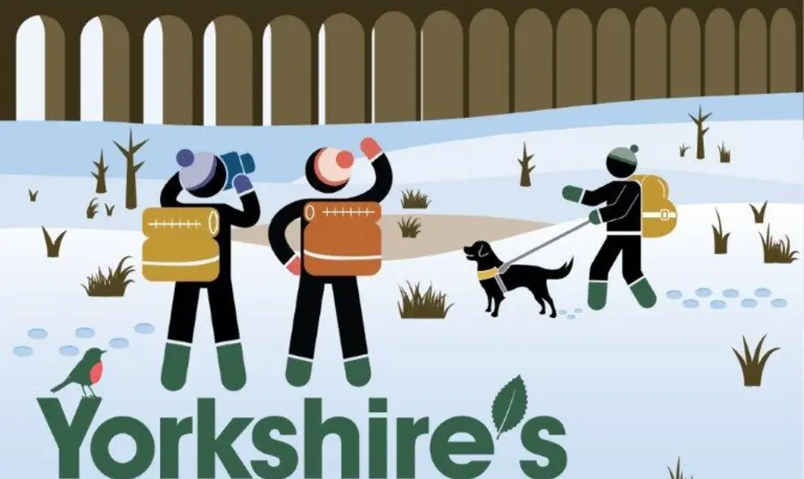 The campaign flyer showing an image of Yorkshire's natural heritage in winter