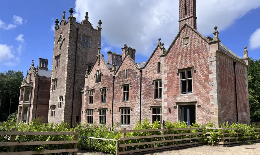 The exterior of Bank Hall in Bretherton, Lancashire