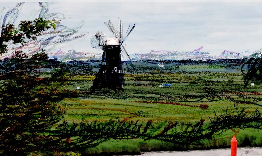Sketch over windmill