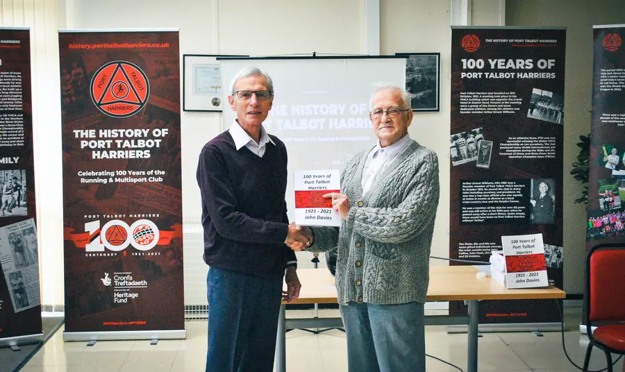 The book launch of 100 years of the Port Talbot Harriers