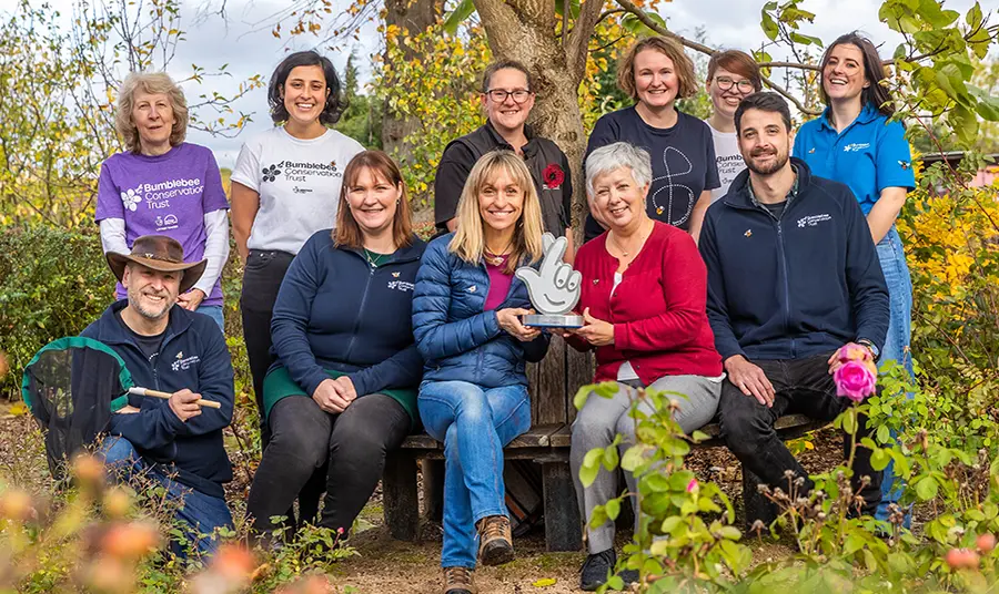 Smiling group of volunteers