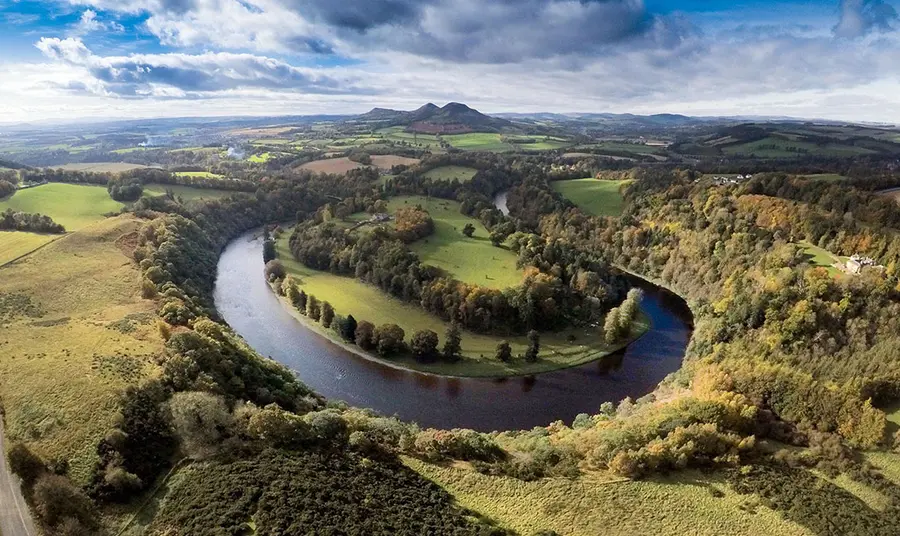 View of a river taken from in the air