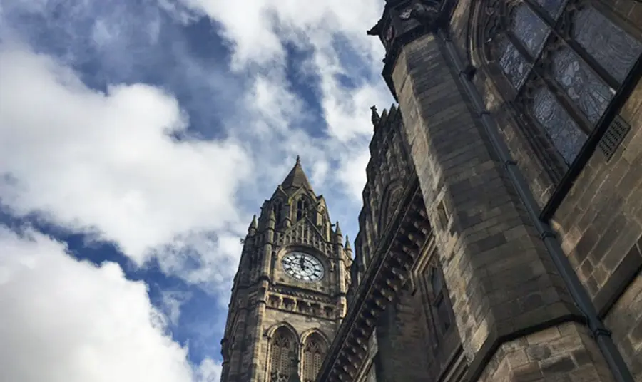 Outside shot of Rochdale Town Hall