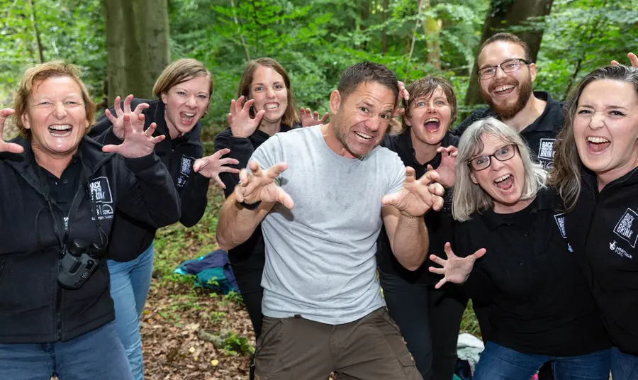 Steve Backshall with Back From The Brink participants