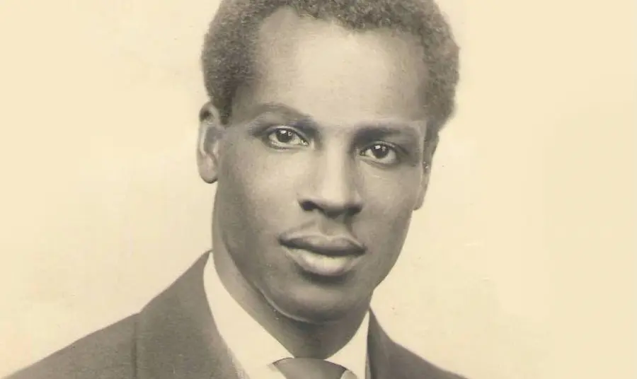 Portrait of a young black man