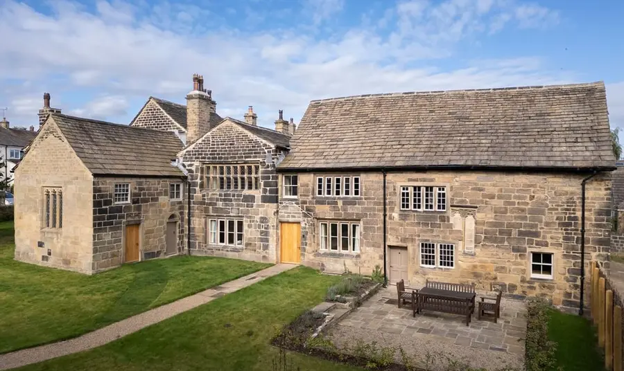 The exterior of Calverley Old Hall following the restoration.