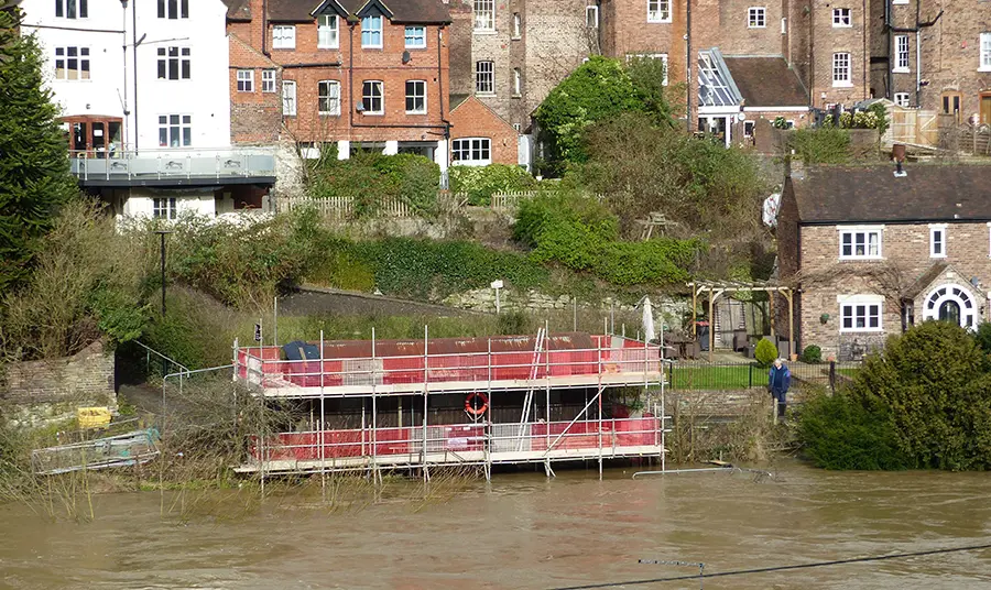 Ironbridge flooded