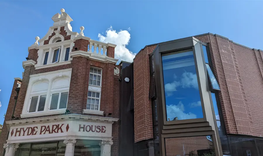 The front exterior of Hyde Park Picture House