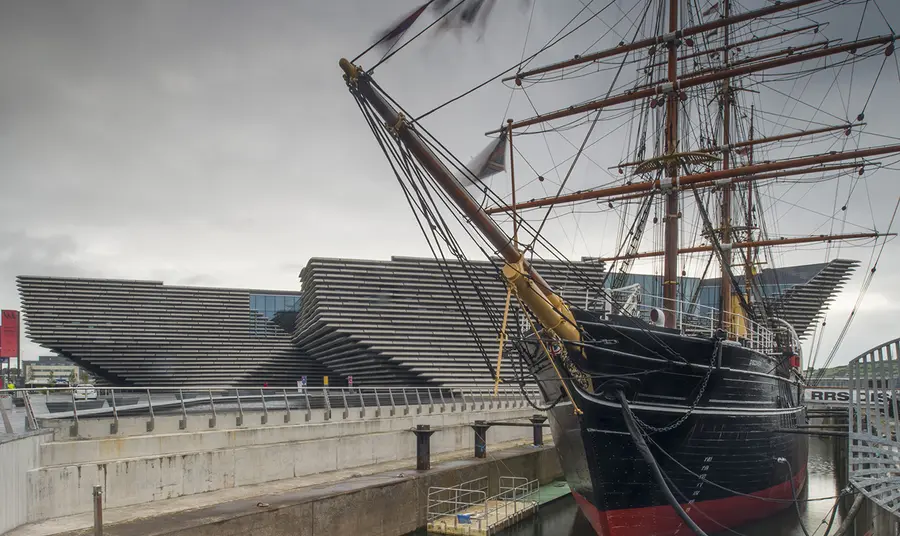 A ship at the V&A in Dundee