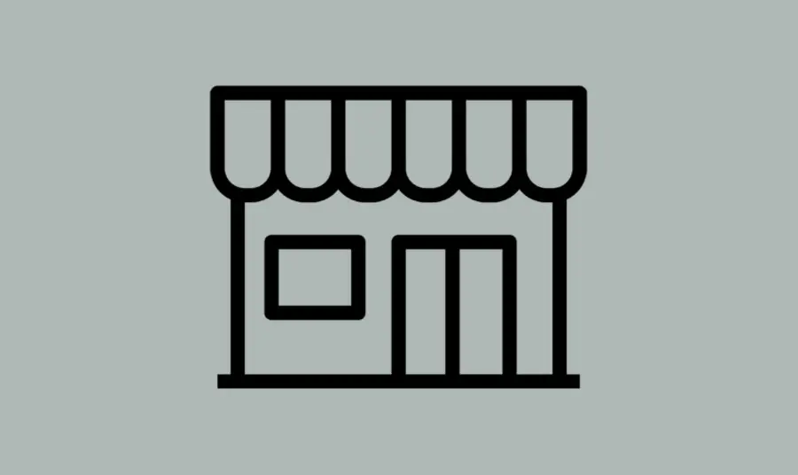 A symbol of a simple outline of a building