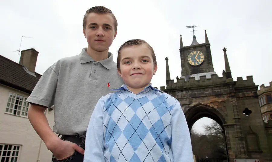 Robinson brothers outside Auckland Castle