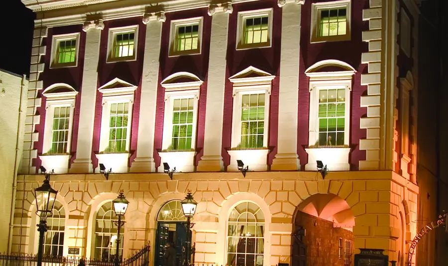 Mansion House, York under lights