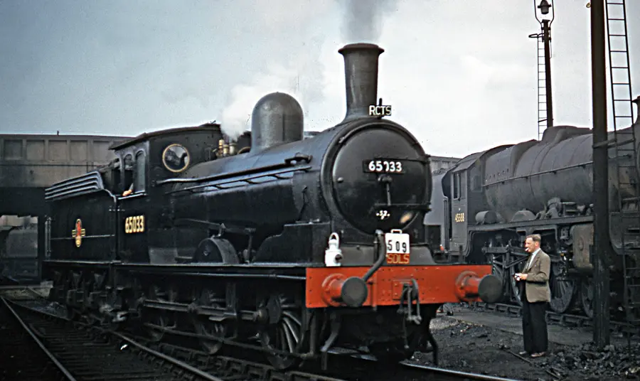 Steam engine J21 number 65033 in the 1960's