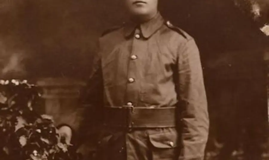 A picture of Private Arthur Webb during the First World War