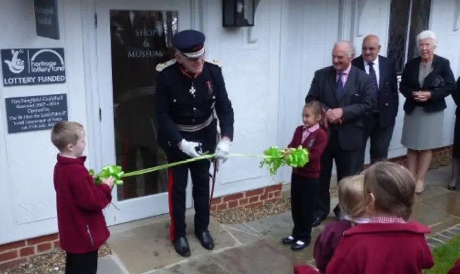 Lord Lieutenant of Essex opening Finchingfield Guildhall