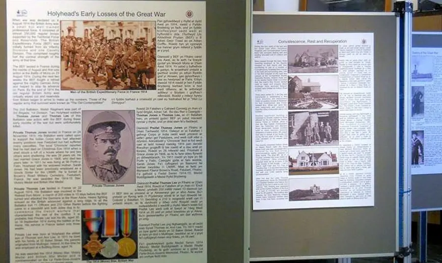 Bilingual interpretation boards at the Holyhead Maritime Museum