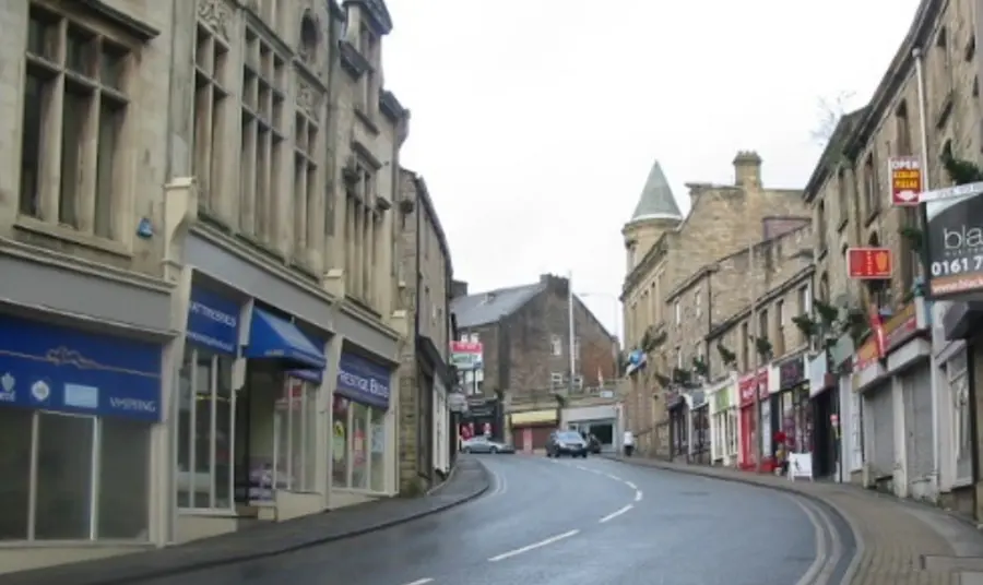 A view of Padiham town centre