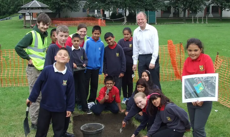 Tinsley Manor field work with Clive Betts MP