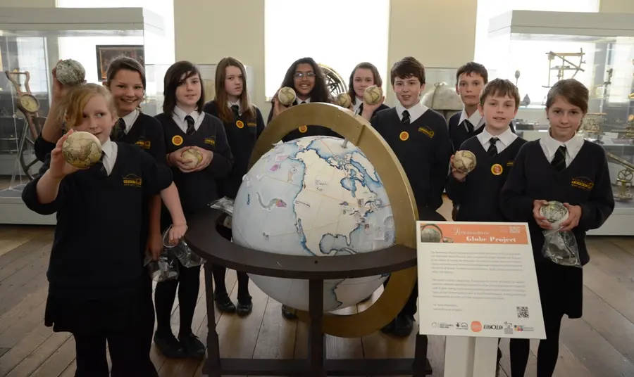 Young participants at the Renaissance Globe Project