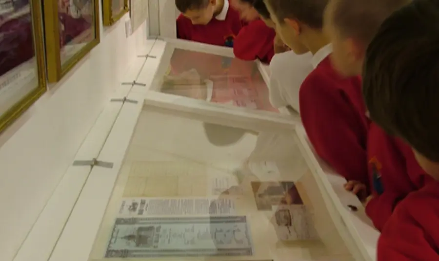 Children exploring an exhibition at Bury Art Museum