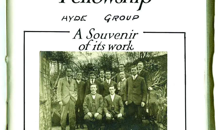 Souvenir booklet about the work of the Hyde Group of the No-Conscription Fellowship, c.1919. 