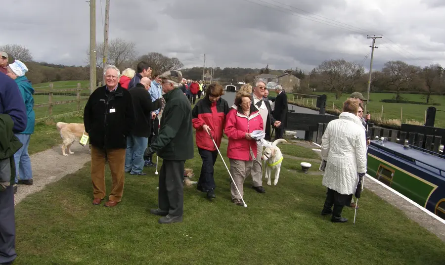 Assisting disabled people alongside the Leeds and Liverpool Canal