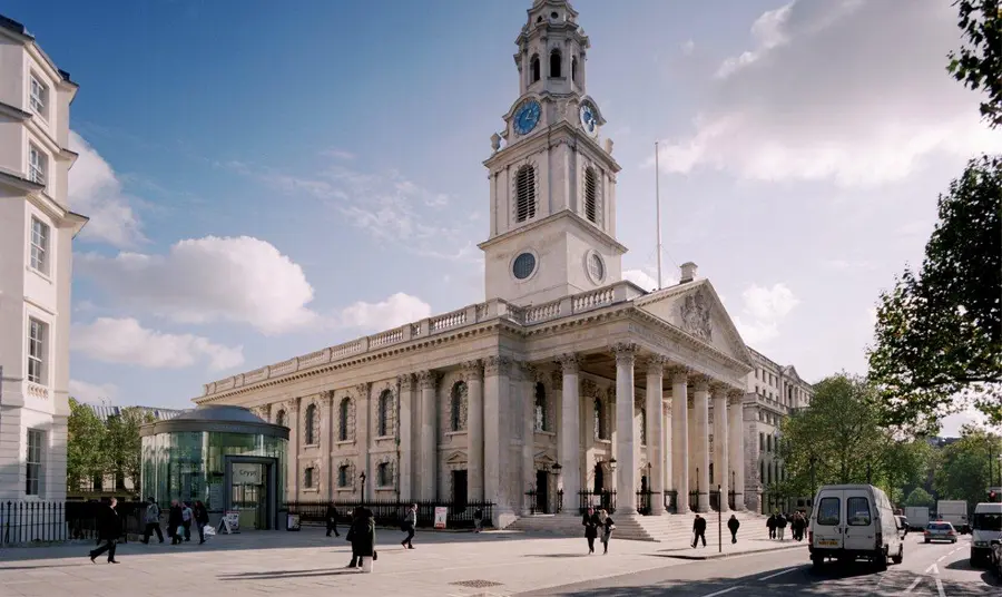 Outside view of St Martin-in-the-Fields, London