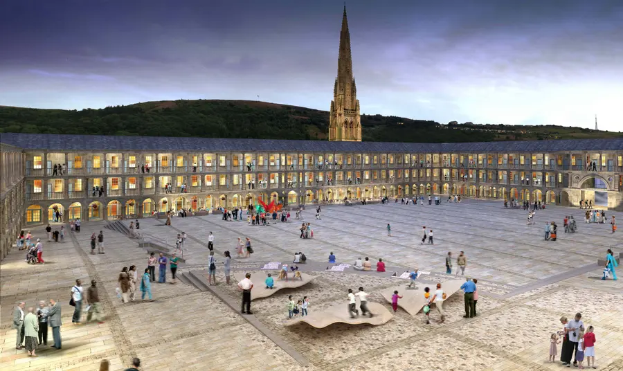 The Piece Hall courtyard