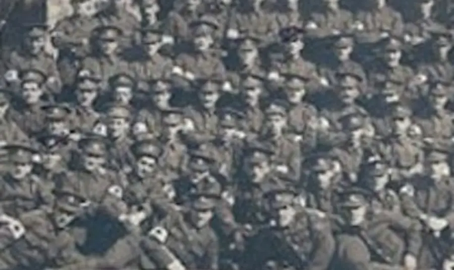 Members of the 3rd West Riding Field Ambulance before being deployed to France