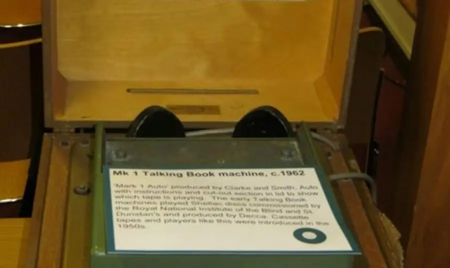 A talking book machine from the 1960s