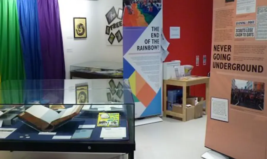 Inside view of the OutStories exhibition