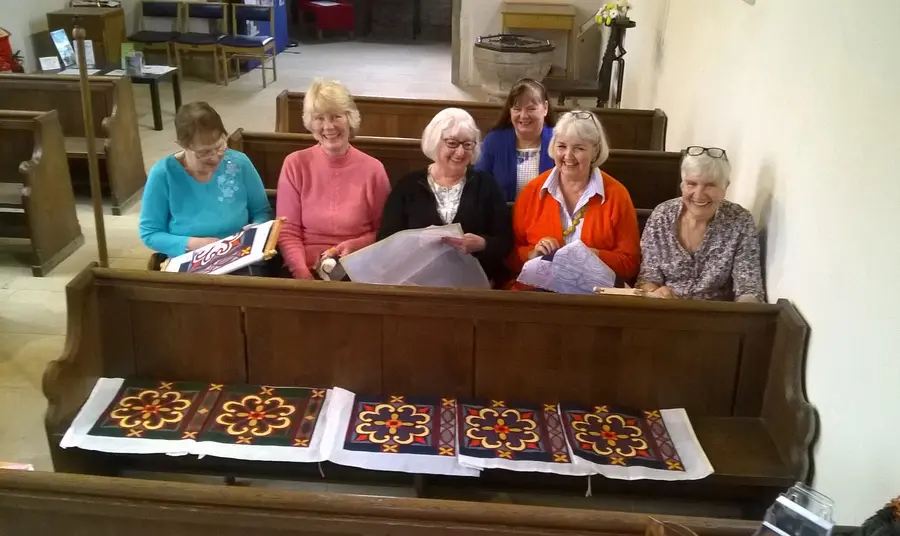 Pew Cushion volunteers at St Martin's Bilborough