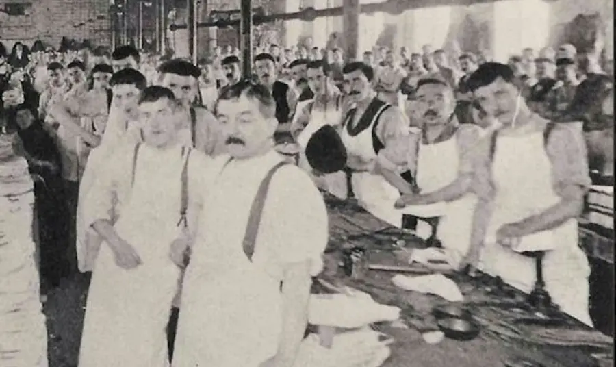 Workers of Rossendale Valley’s shoe manufacturing industry
