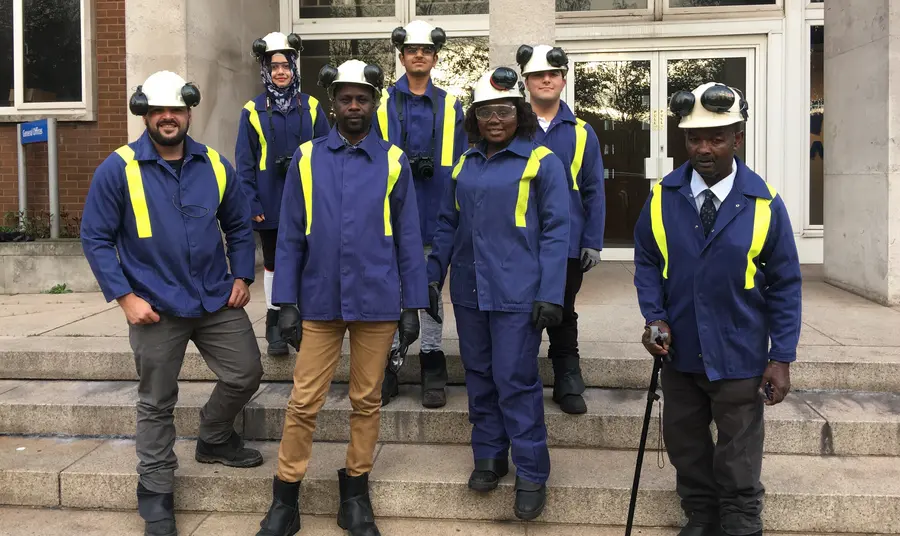 Project participants on a trip to Tata Steel in Neath Port Talbot