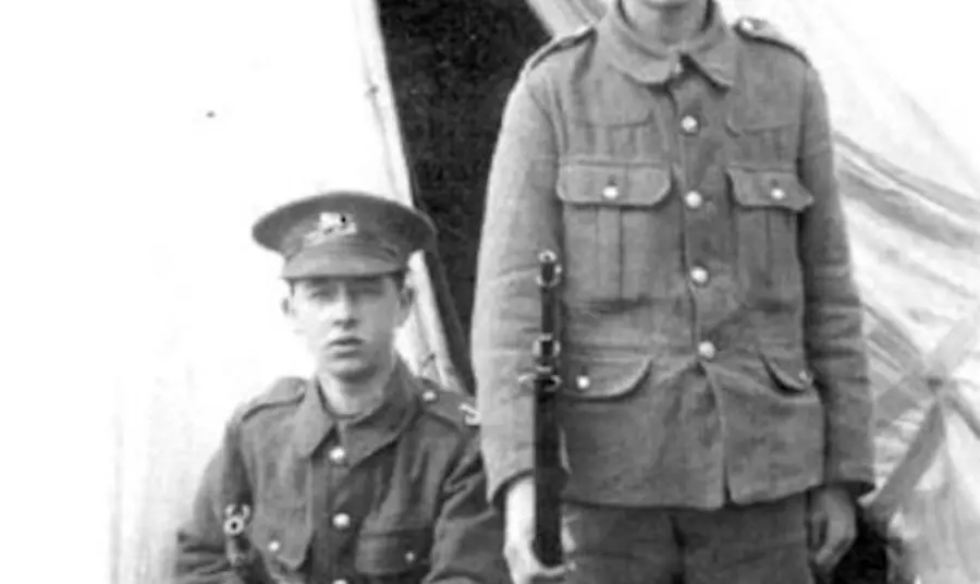 A pair of 16-year-old boys during the First World War