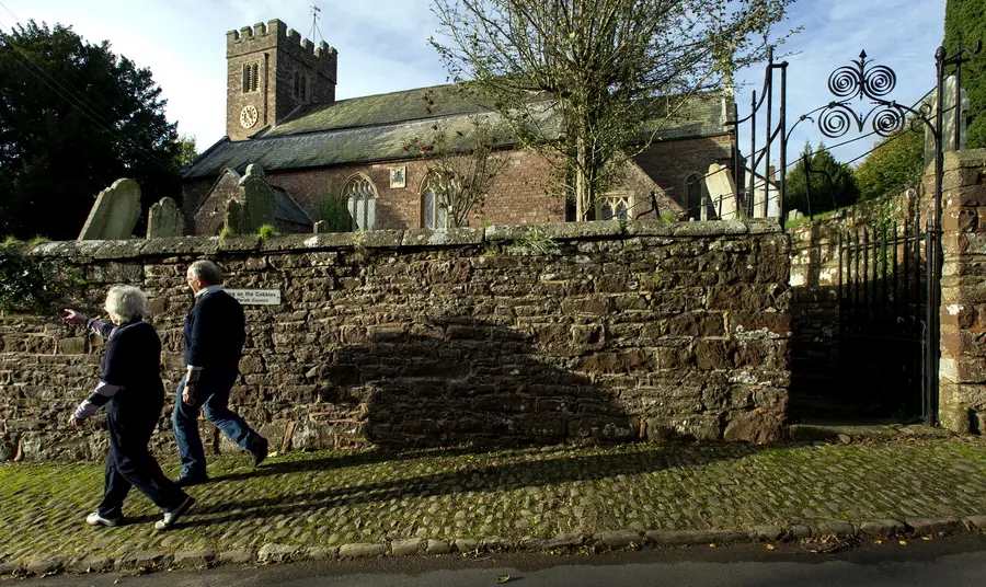 Outside view of St Swithun’s Church, Sandford