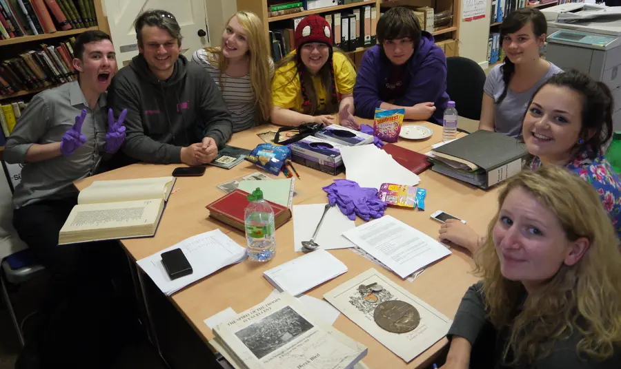 The Eden Court Collective researching stories at the archives