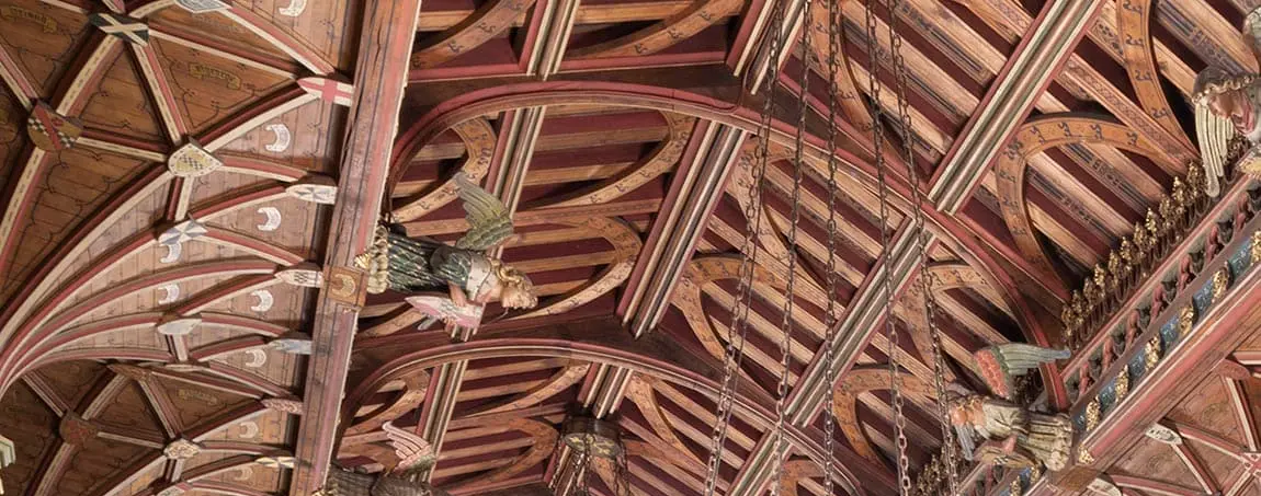 The ceiling in Cardiff Castle