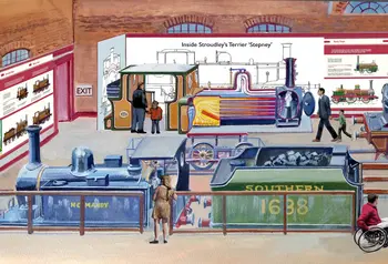 Artist's impression of the new Exhibition Hall at Bluebell Railway