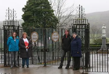 Coedpoeth War Memorial Park gates