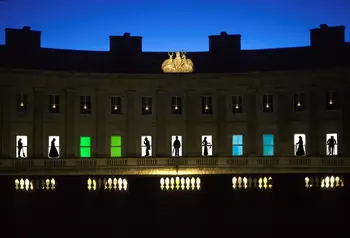 The glow light show at Buxton Crescent