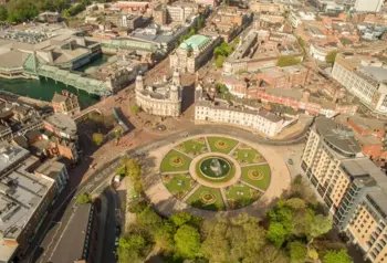 Aerial view of Hull