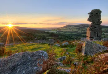 Sunset at Bowerman's Nose, Dartmoor