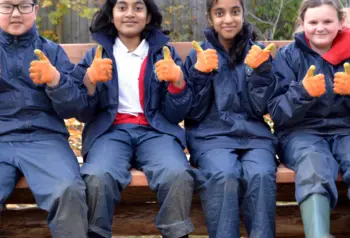 Four children sitting 