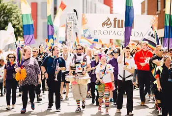 Gay Pride march in Hull