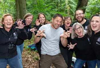 Steve Backshall with Back From The Brink participants