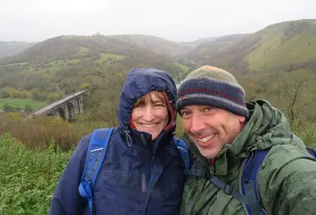 Woman and man in the countryside